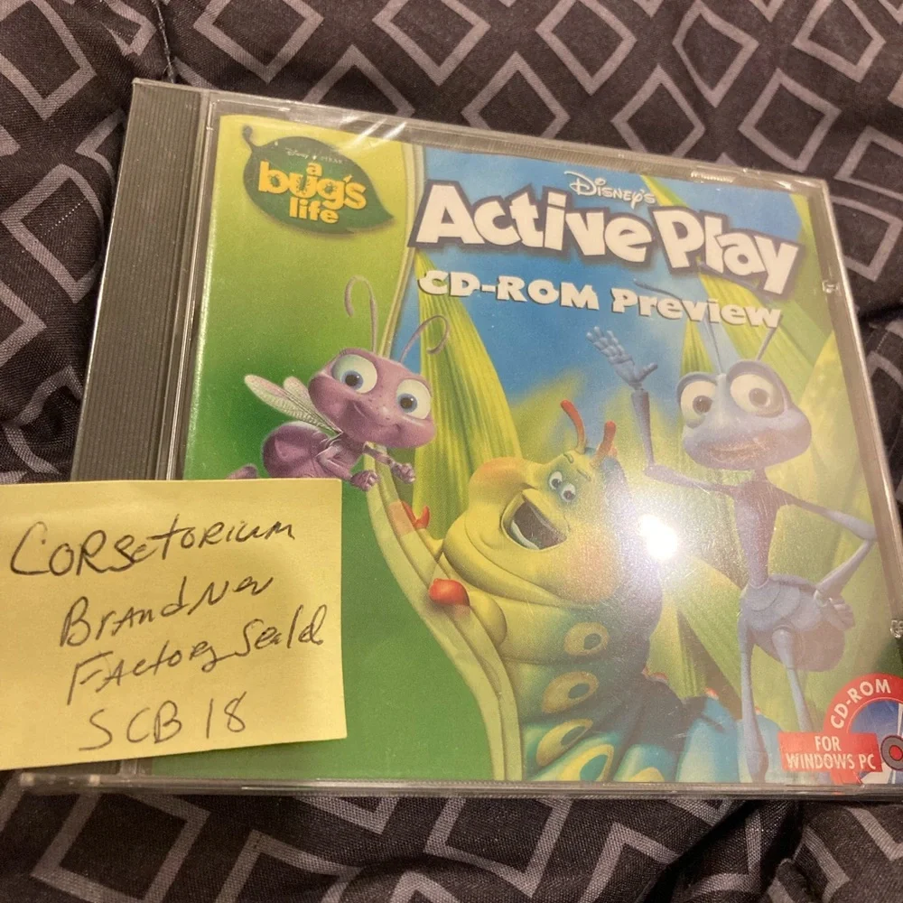 Disney's A Bug's Life Active Play CD-ROM with Green and Purple